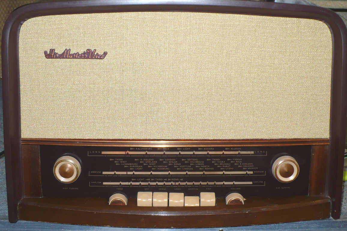 HMV 1372 vintage valve radio