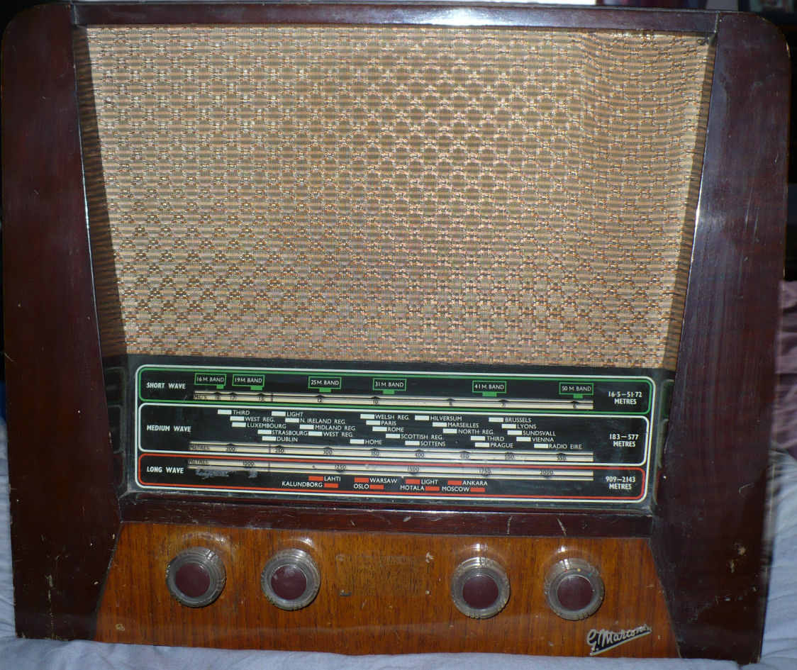 Marconi T38A vintage valve radio