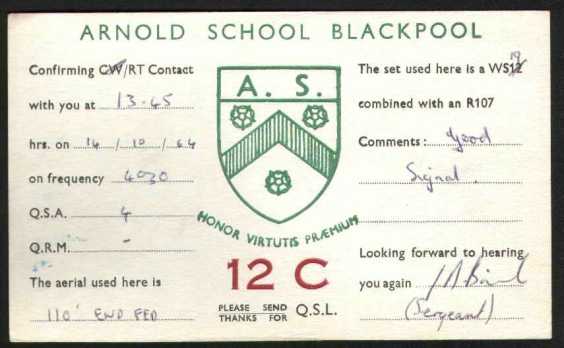 CCF QSL Card
