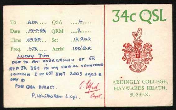 CCF QSL Card