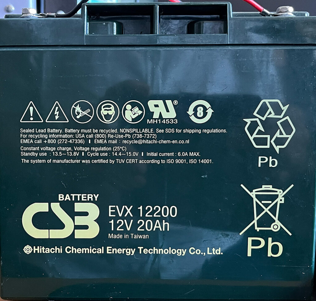 12 volt battery