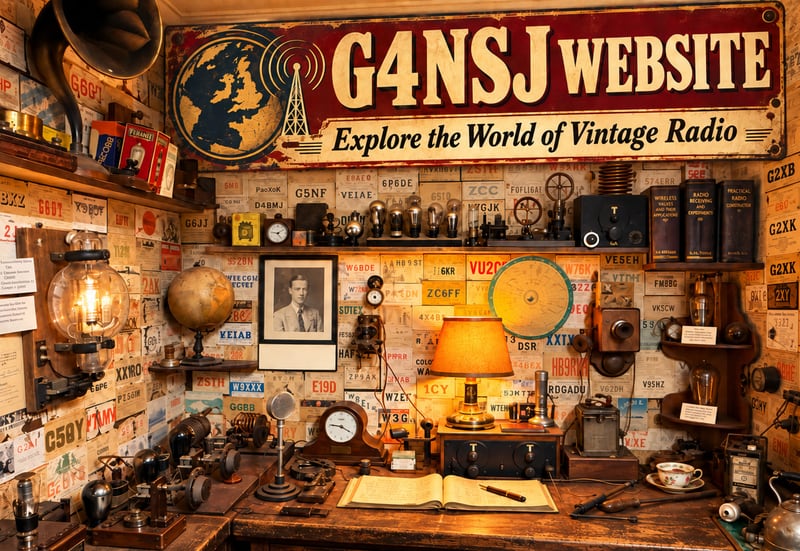 G4NSJ vintage amateur radio display